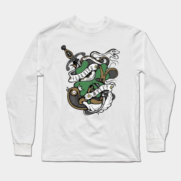 flogging snake Long Sleeve T-Shirt by DavidJohan_Design